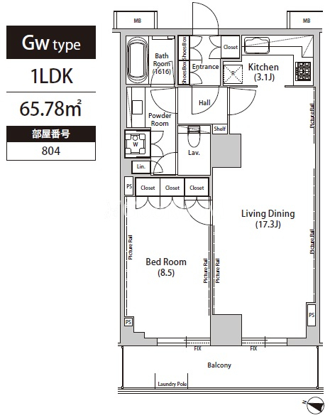 1LDK