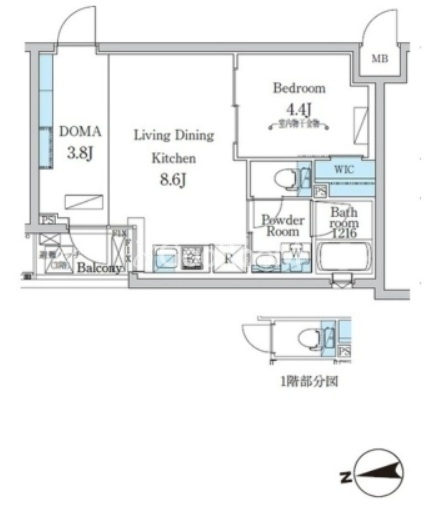 1LDK