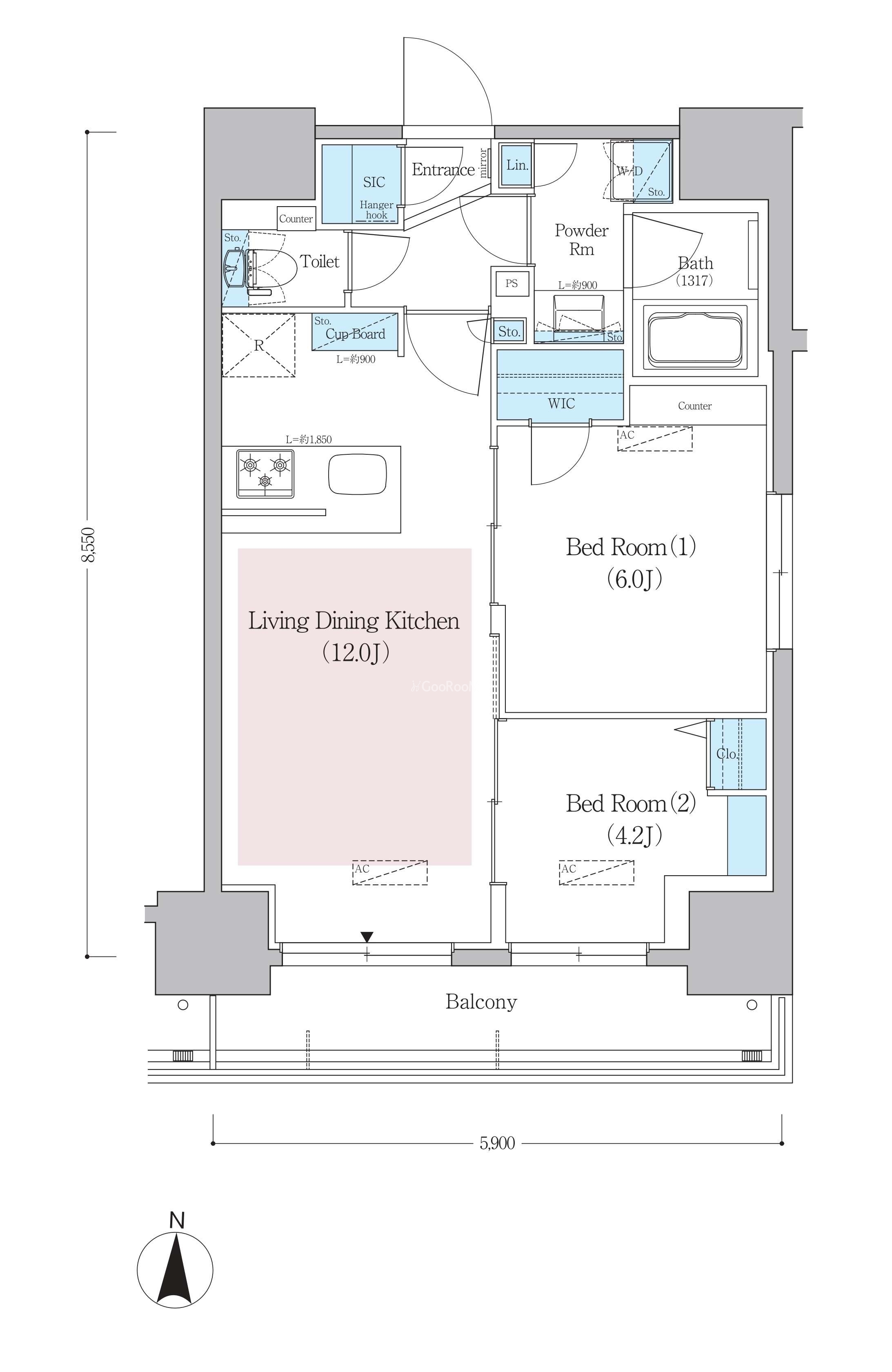 2LDK