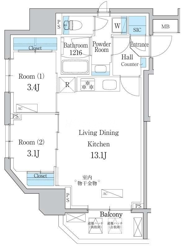 2LDK