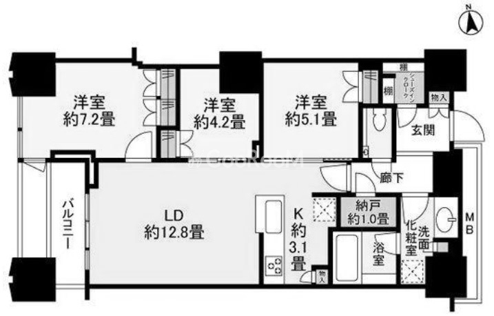 3SLDK