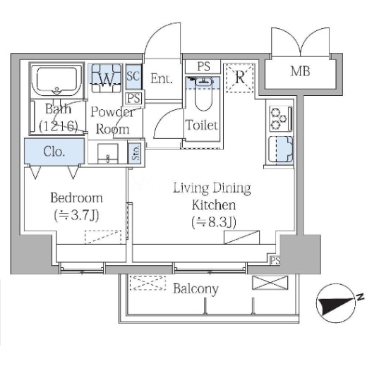 1LDK
