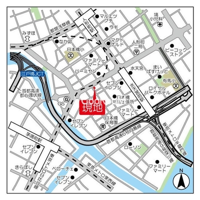 
						デュオフラッツ日本橋水天宮 場所