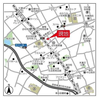 
						コンフォリア志村坂上 マップ