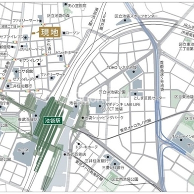 
						ルフォンリヴェント池袋　ロケーション