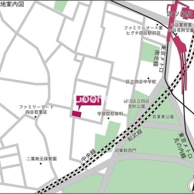 
						若葉ビューアパートメント マップ